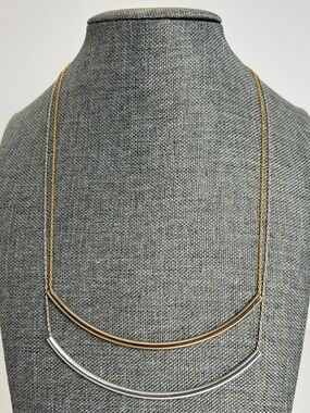 Set of 2 bar pendant necklaces